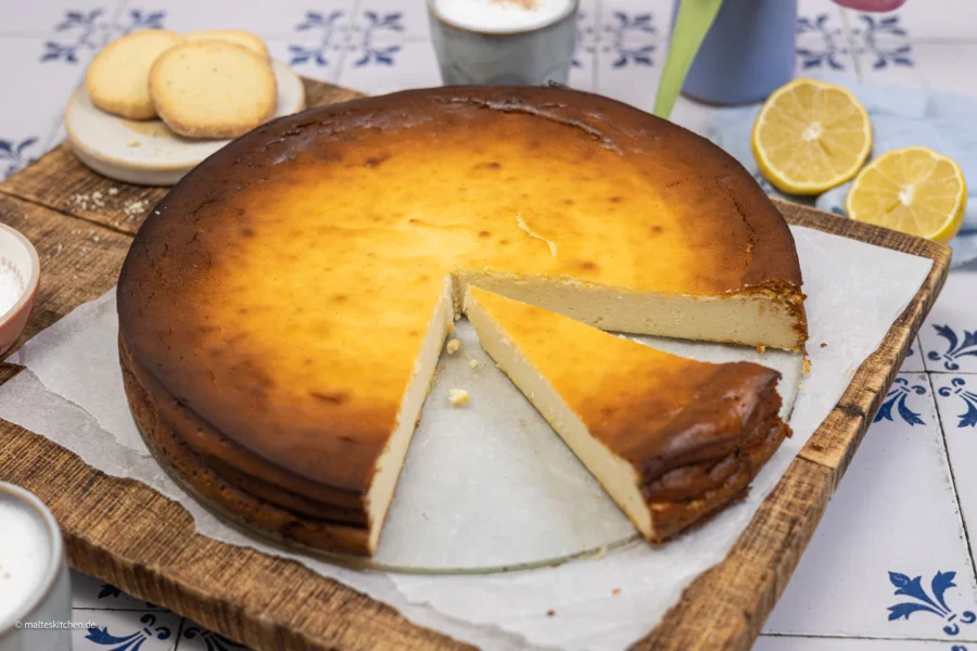 Käsekuchen ohne Boden
