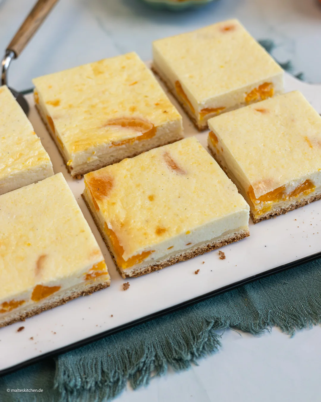 Leckerer Quarkkuchen vom Blech.