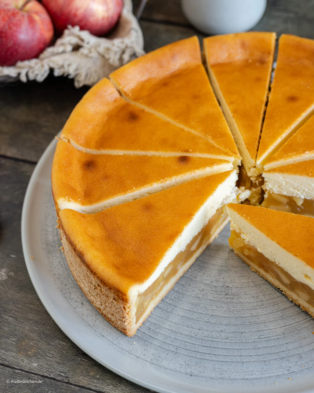 Apfel-Schmand-Kuchen.