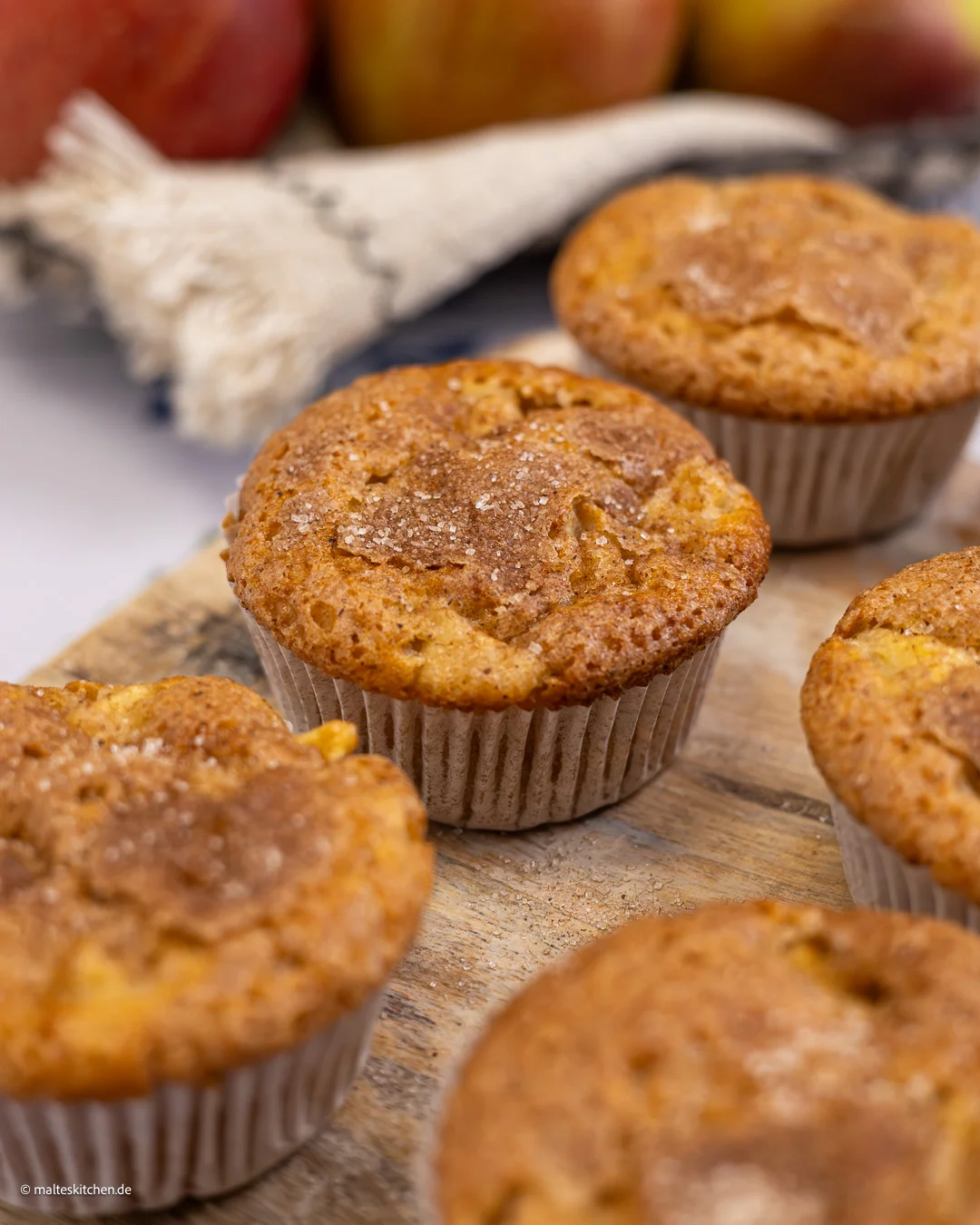 Saftige Apfelmuffins