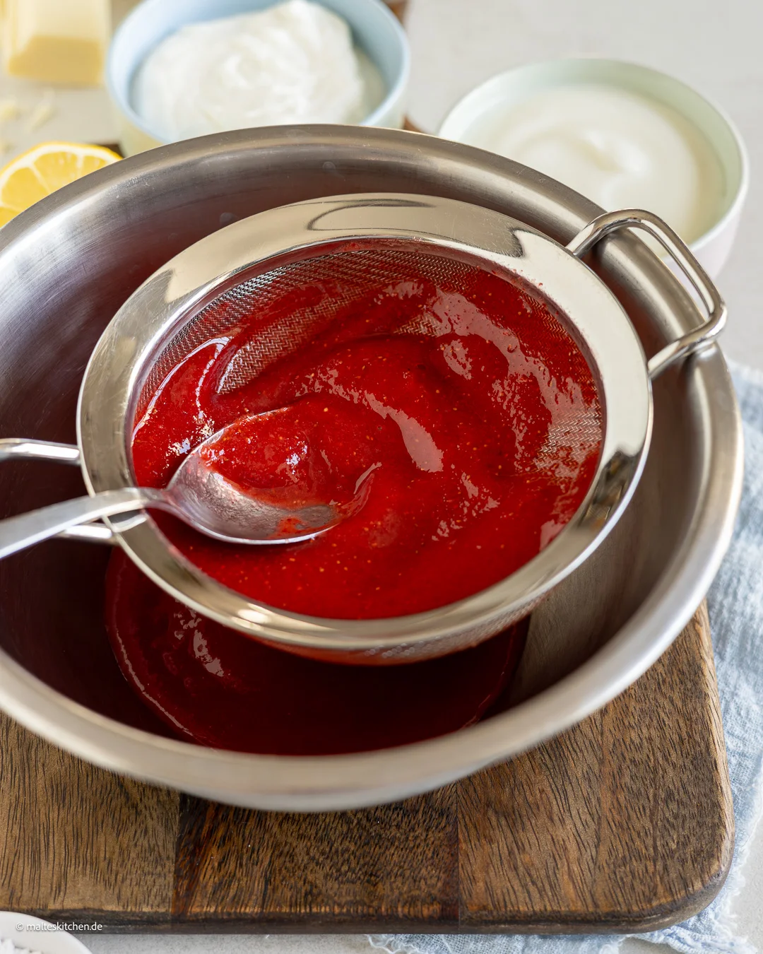 Pürierte Erdbeeren