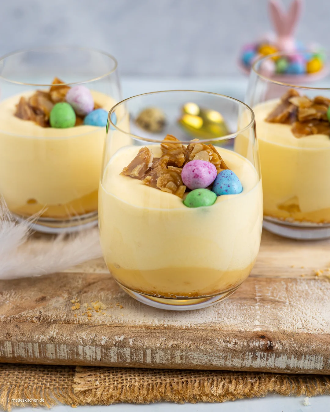 Eierlikör-Dessert im Glas