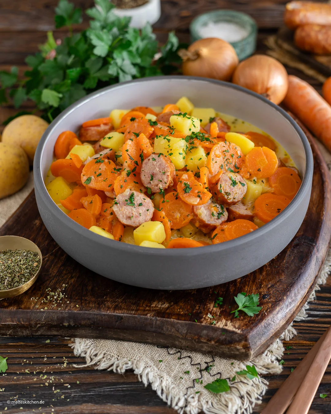 Möhreneintopf mit Kartoffeln