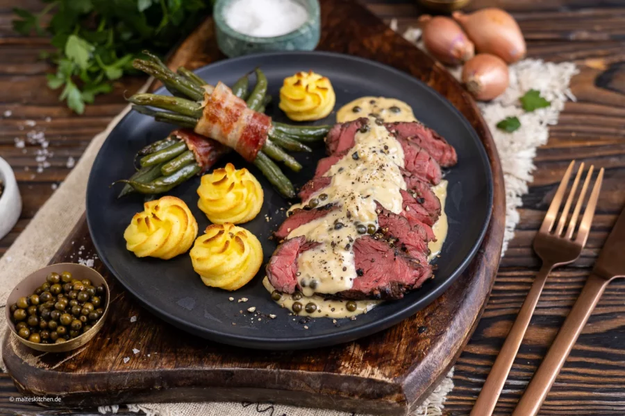 Steak auf Poivre
