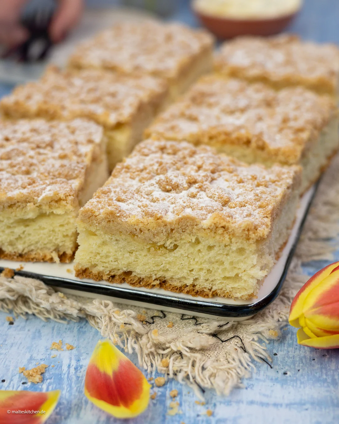 Saftiger Streuselkuchen vom Blech
