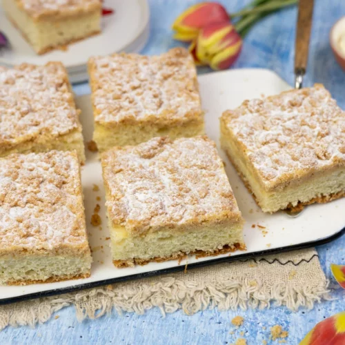 Saftiger Streuselkuchen vom Blech.