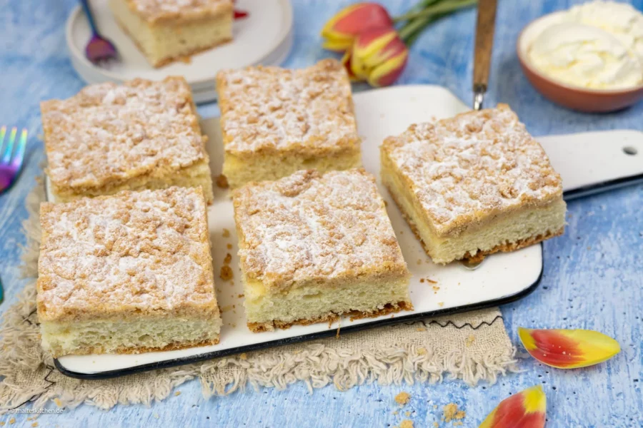 Saftiger Streuselkuchen vom Blech.
