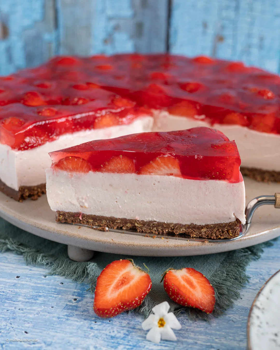 Erdbeerkuchen ohne Backen