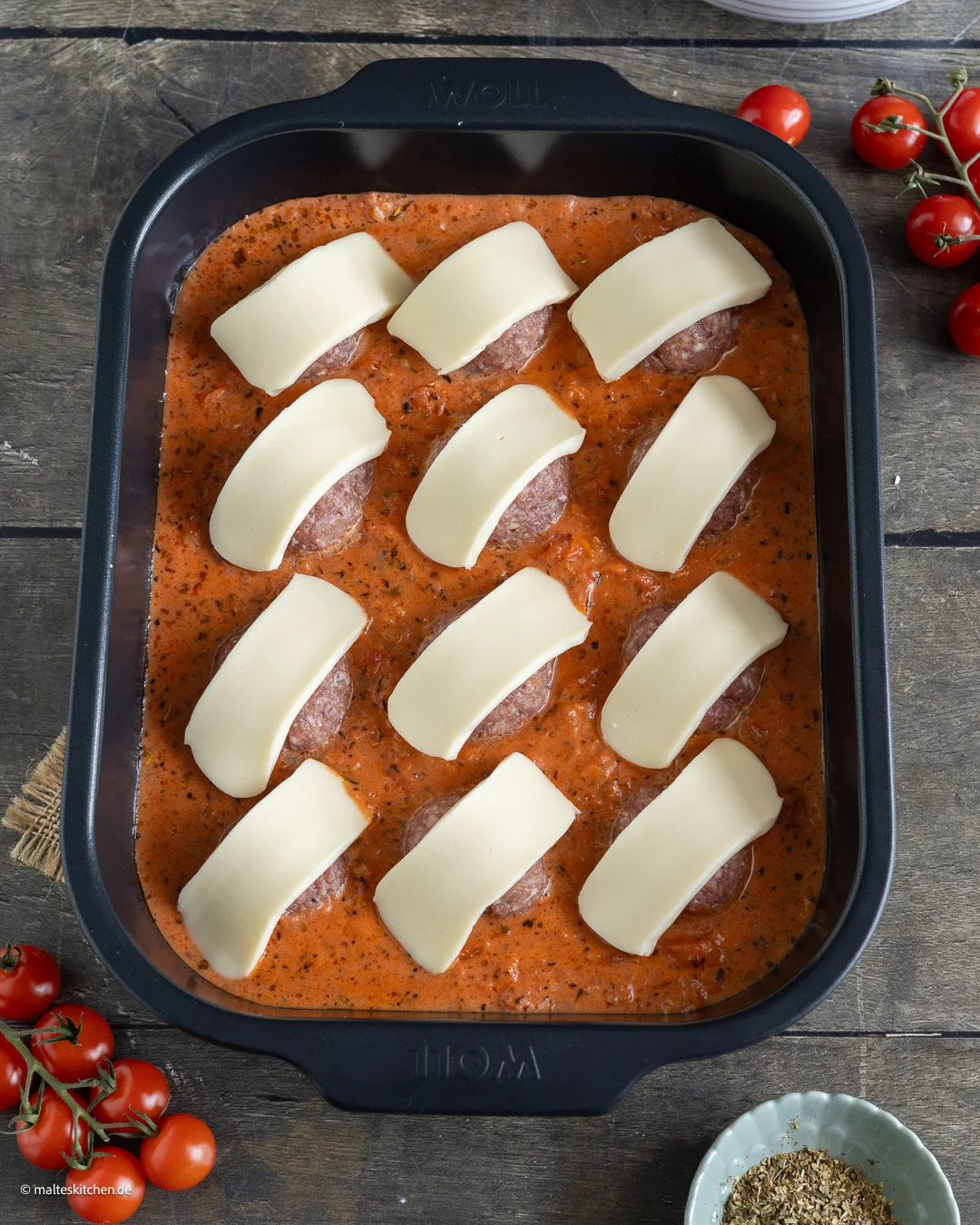 Mozzarella zum Überbacken