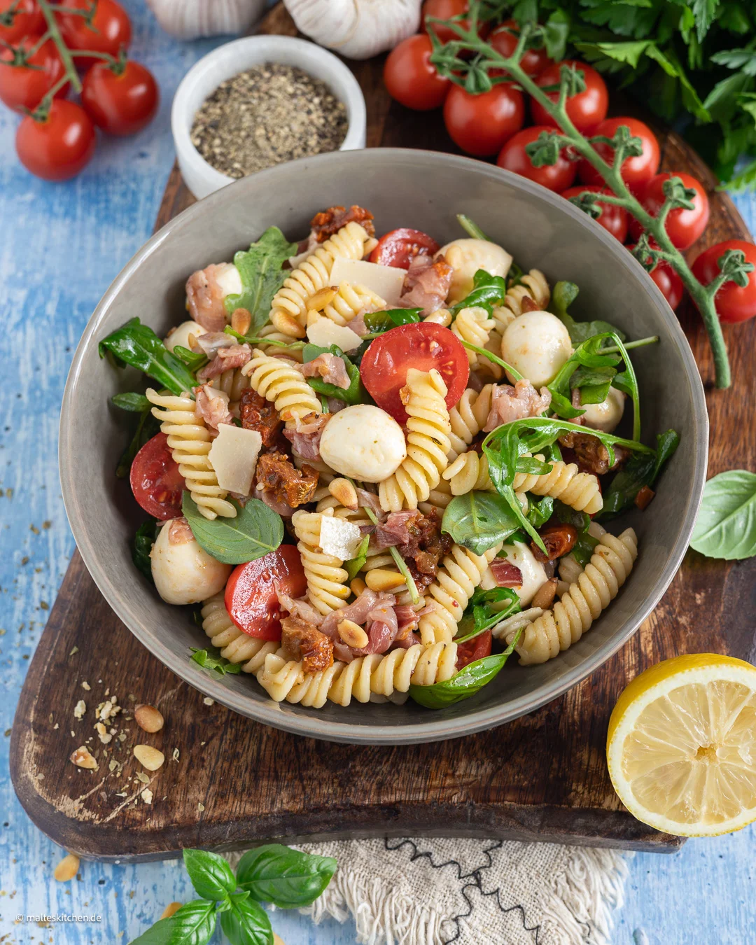 Leckerer sommerlichen Nudelsalat