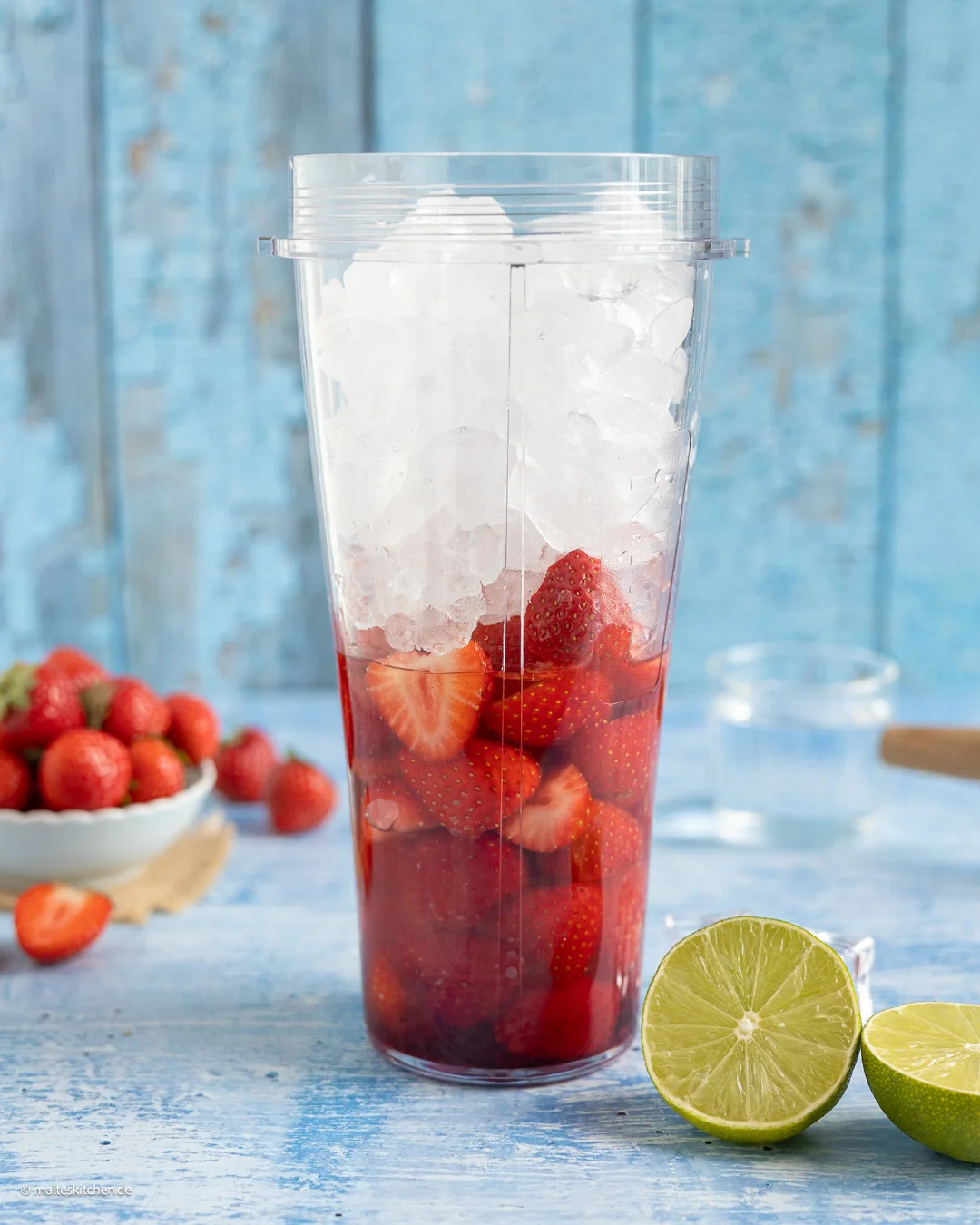 Der Frozen Erdbeer-Daiquiri wird gemixt