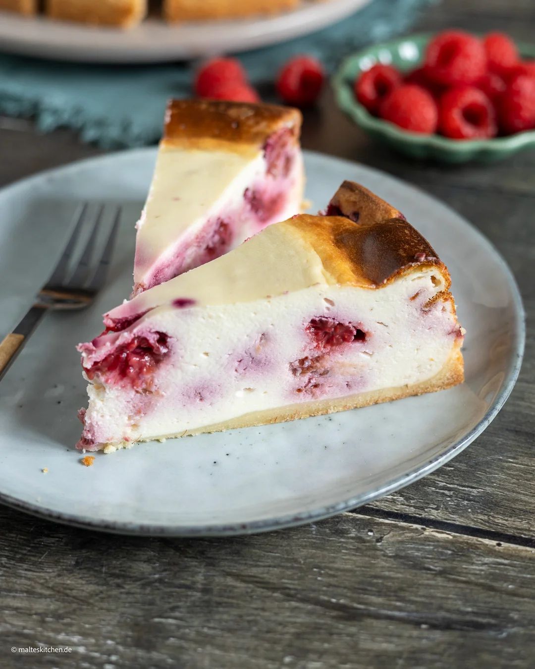 Cremiger Käsekuchen nach Tim Mälzer Rezept.