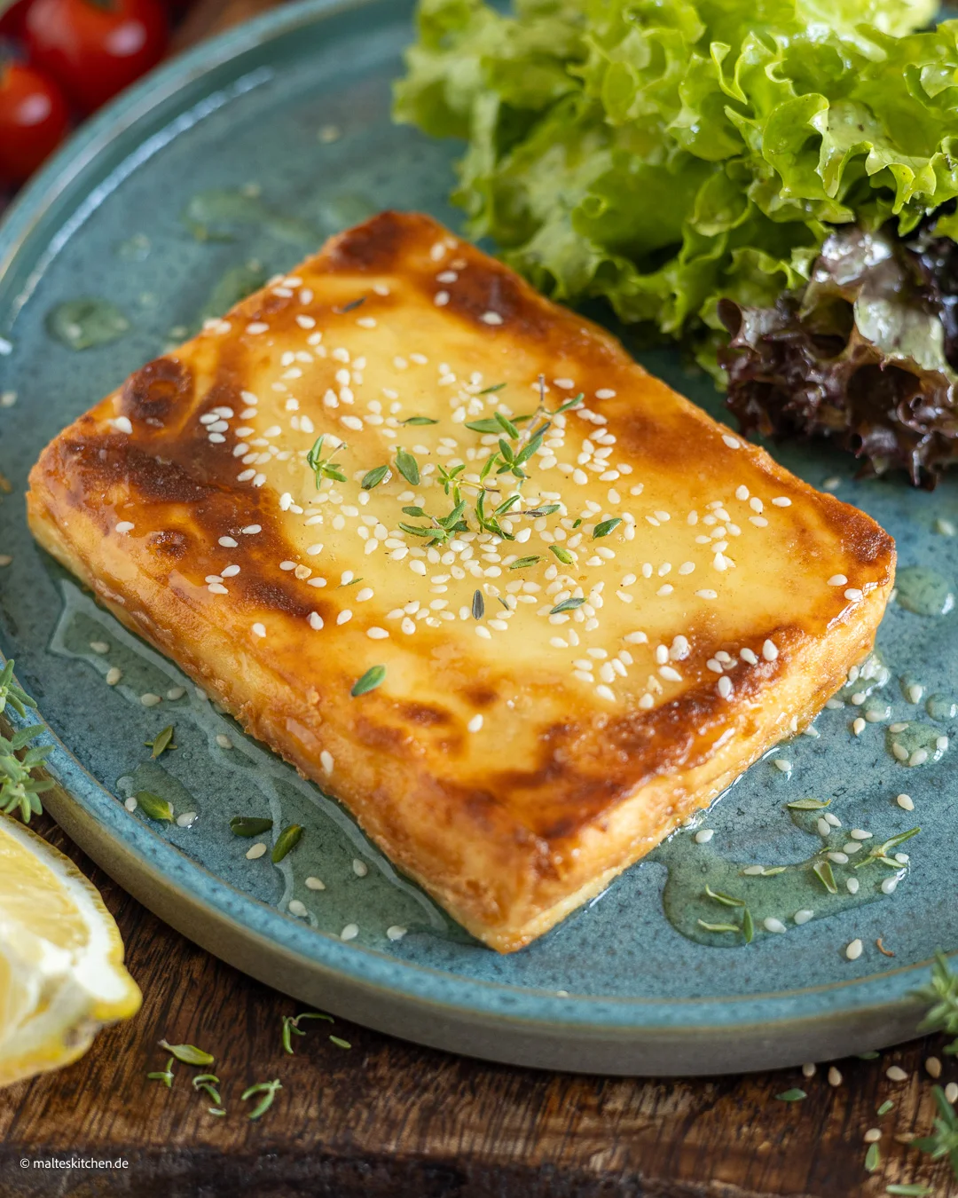 Saganaki - gebackener Feta nach griechischer Art