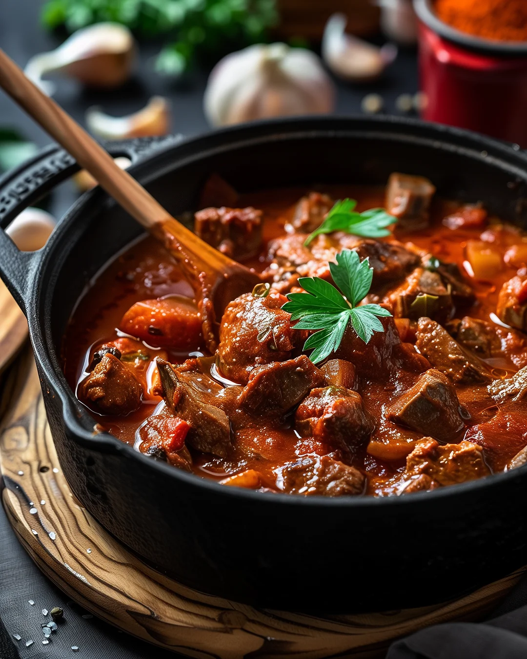 Gulasch schmoren