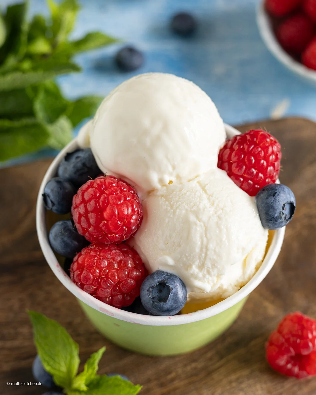 Erfrischender Frozen Joghurt aus der Ninja Creami Eismaschine