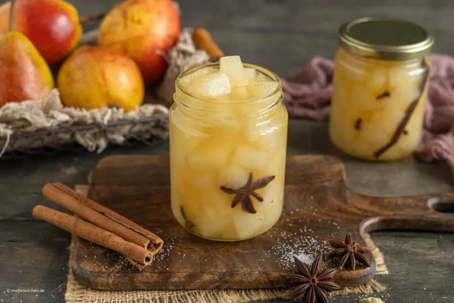 Leckeres Birnenkompott für den Herbst