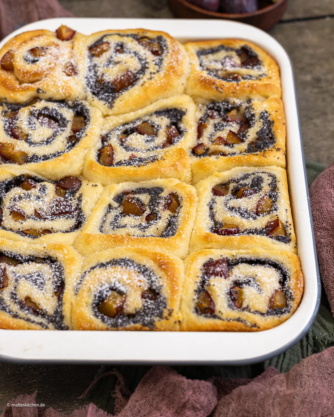 Saftige Mohnschnecken