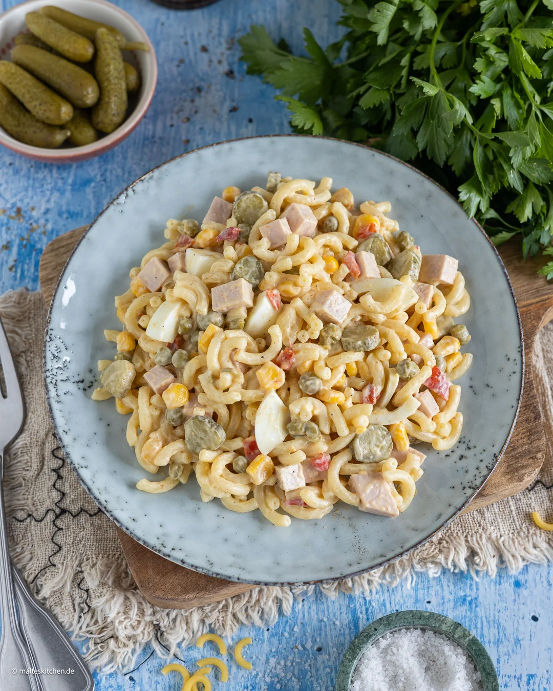 Klassischer Nudelsalat