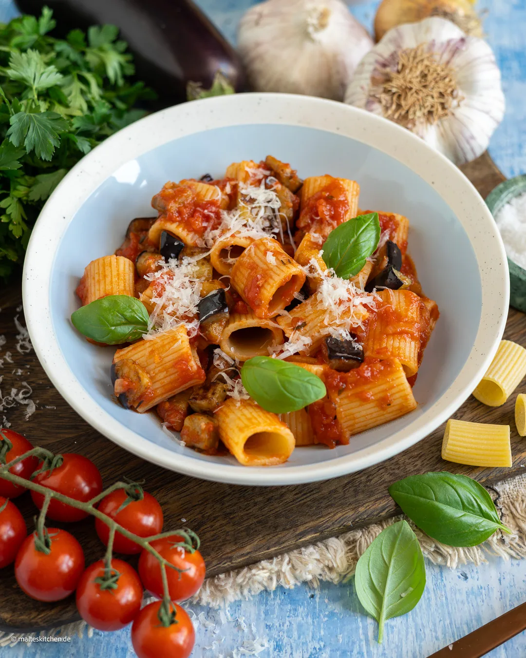 Pasta alla Norma - ein italiensicher Klassiker.