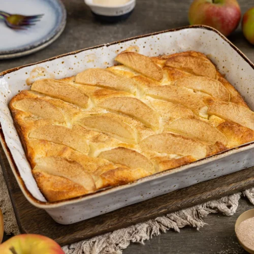 Quarkauflauf mit Äpfeln