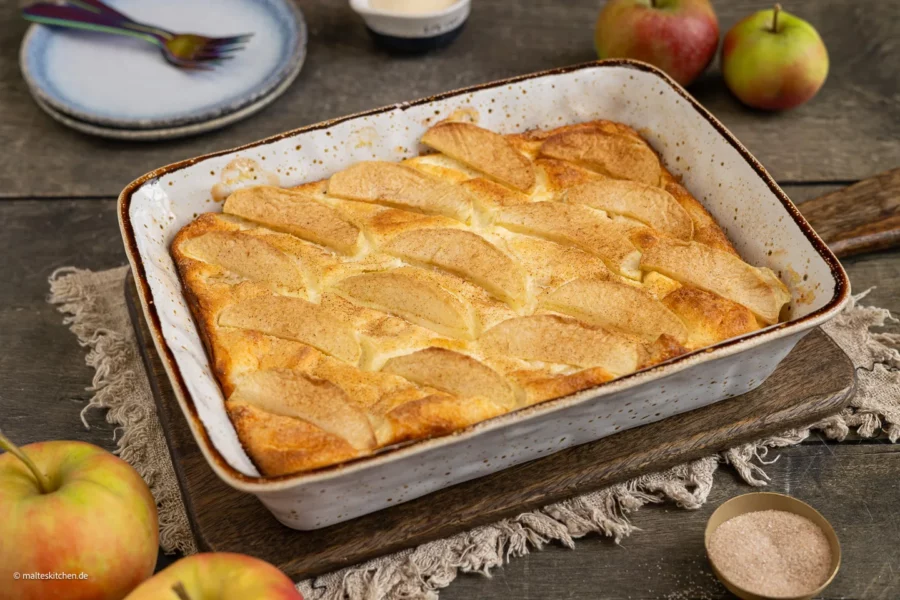 Quarkauflauf mit Äpfeln