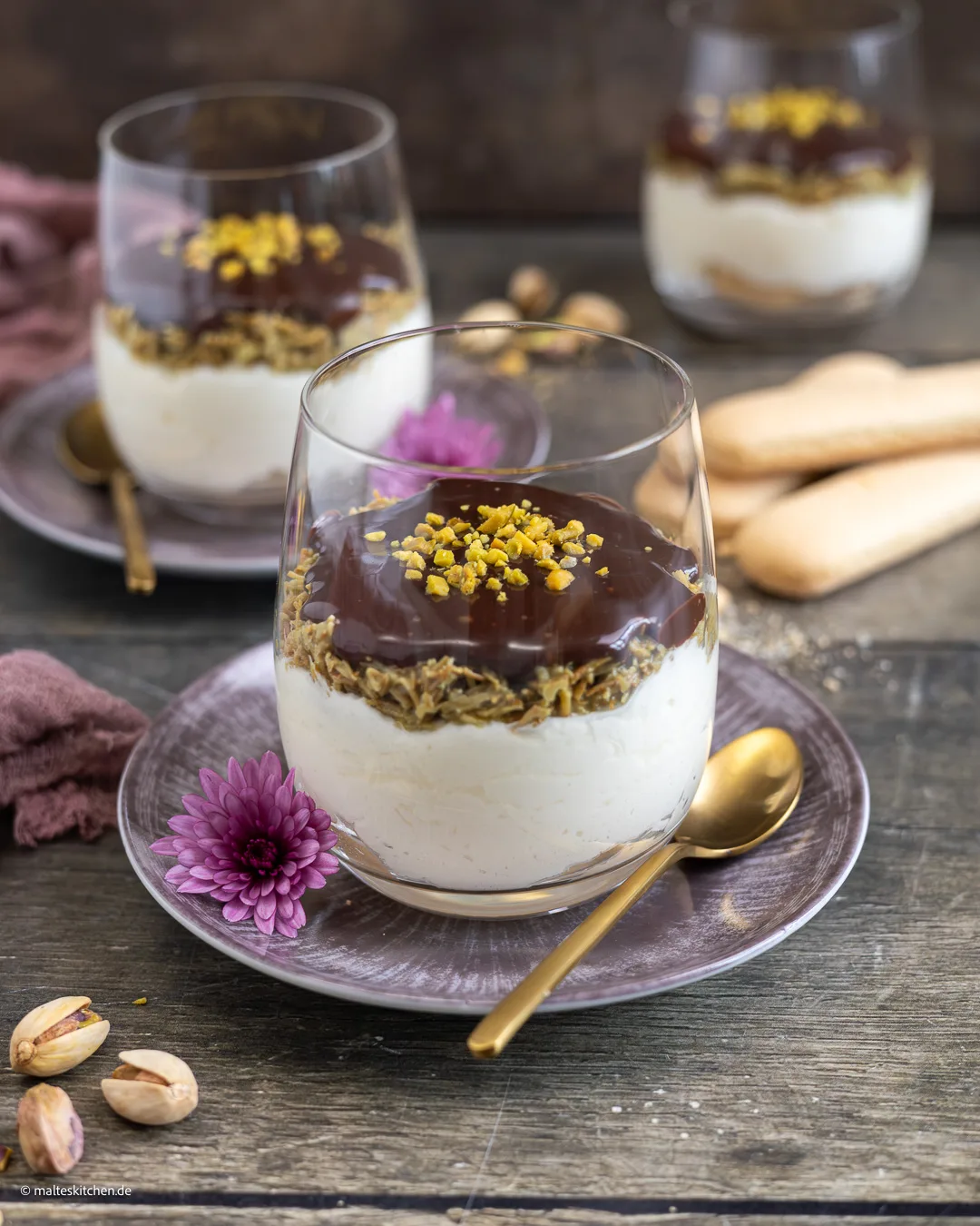 Dubai-Schokoladen-Tiramisu im Glas