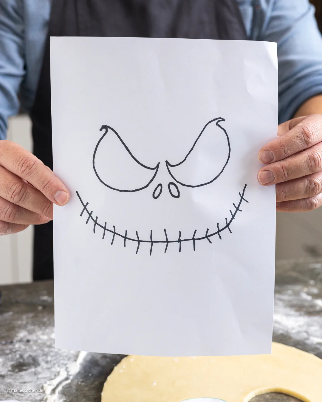 Jack Skellington Gesicht Vorlage