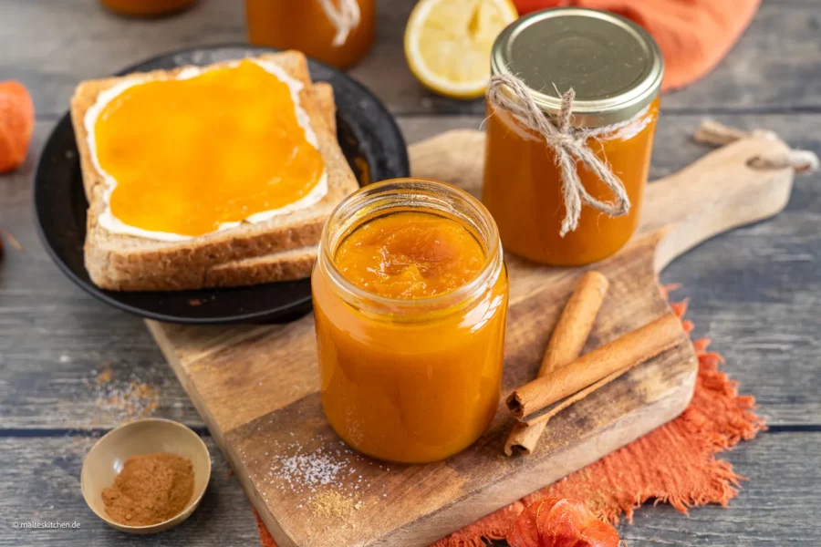 Kürbismarmelade mit Apfel