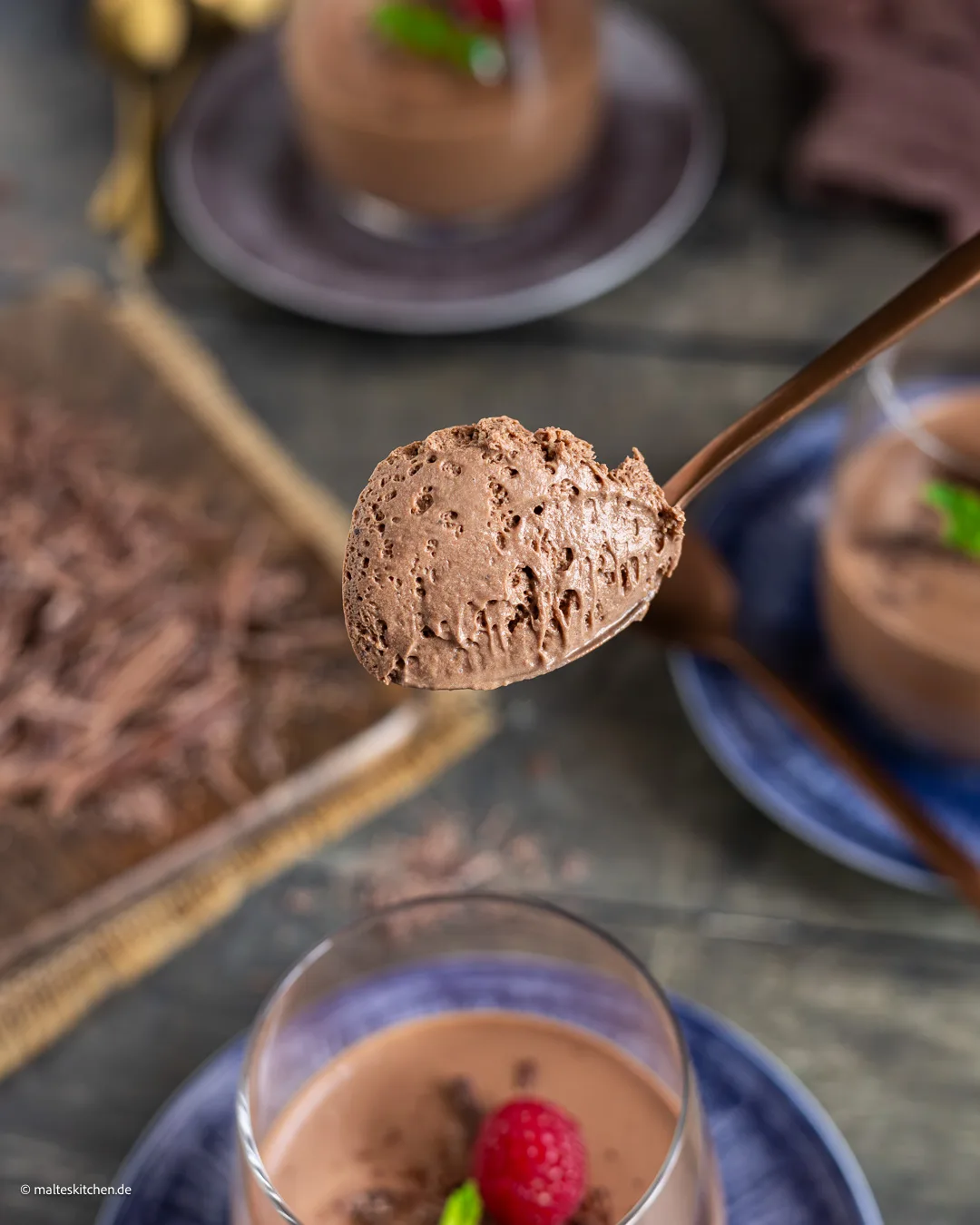 Cremige Mousse au Chocolat