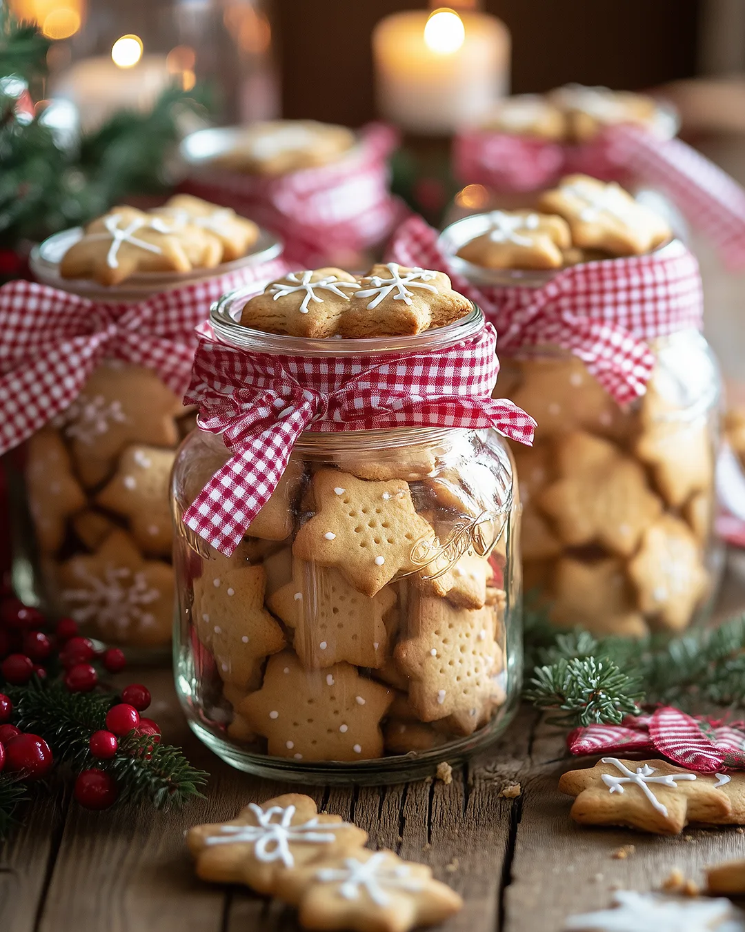 Gläser für Weihnachtsplätzchen