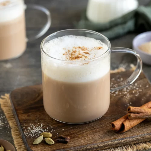Selbstgemachter Chai Latte