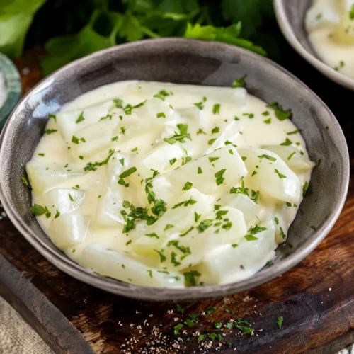 Rahmkohlrabi - sahnige Gemüsebeilage