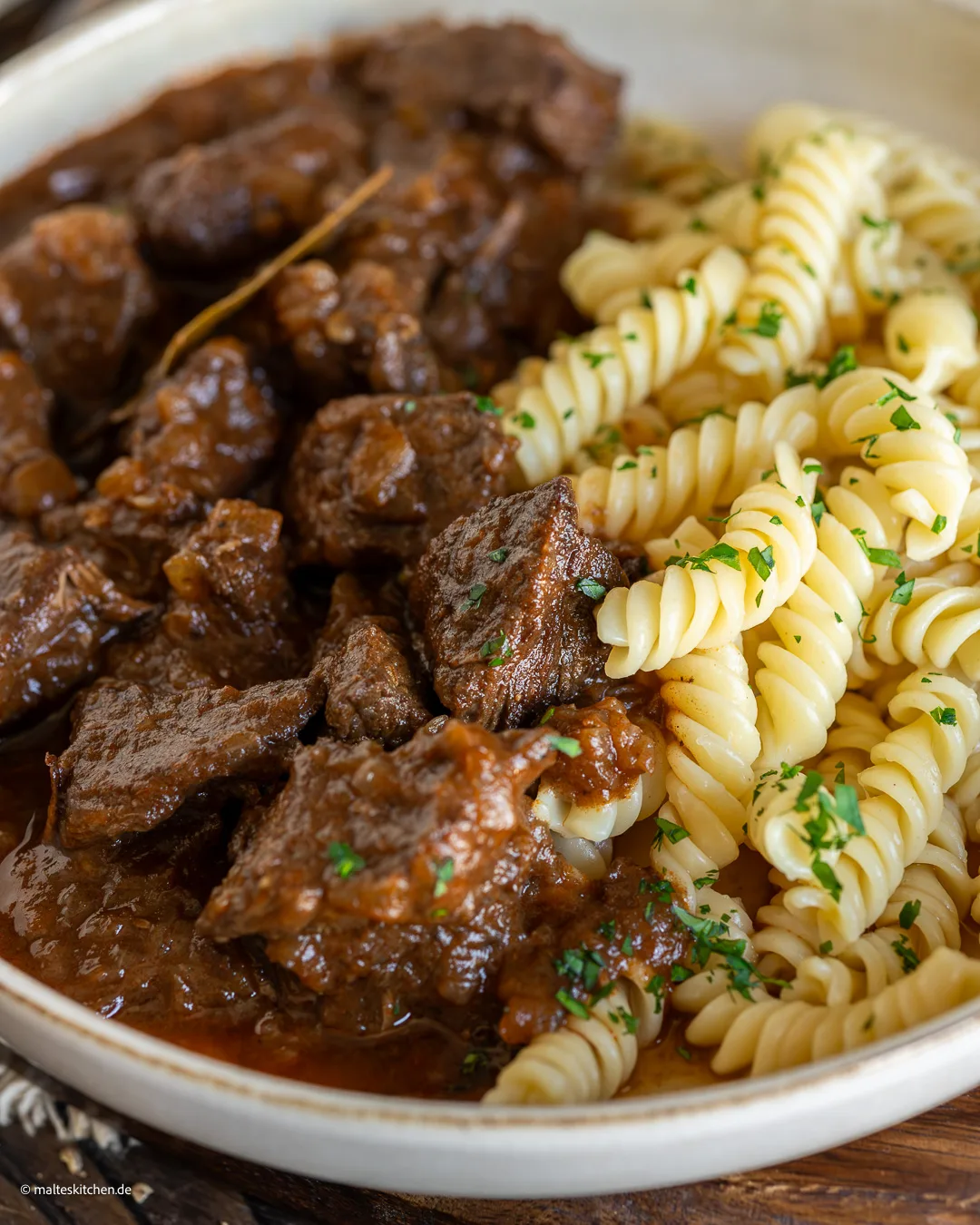 Gulasch aus Rindfleisch