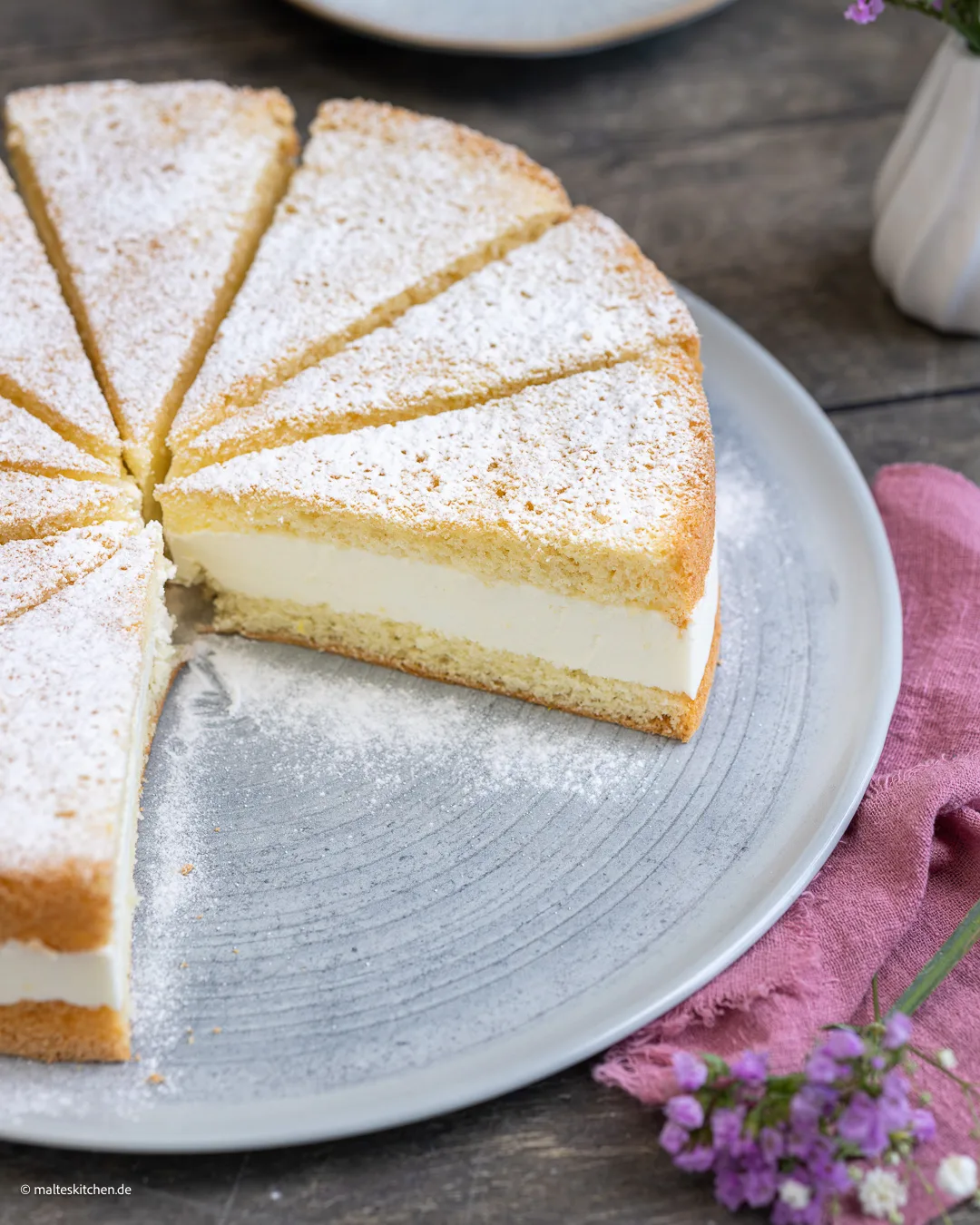 Leckere Käse-Sahne-Torte
