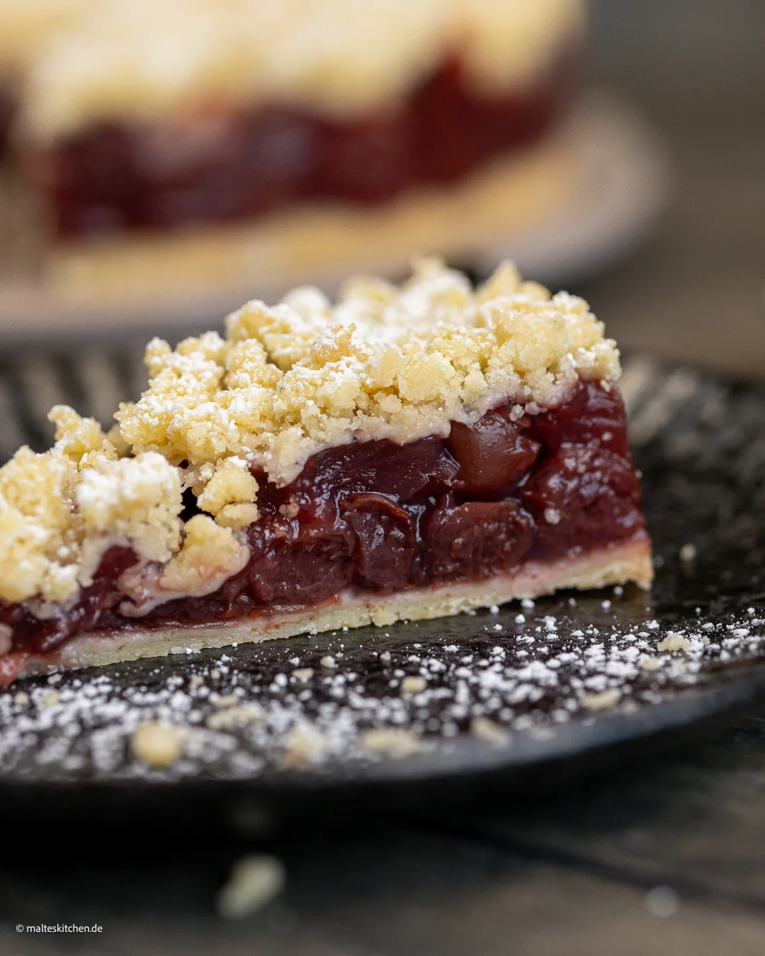 Saftiger Kirsch-Streuselkuchen.