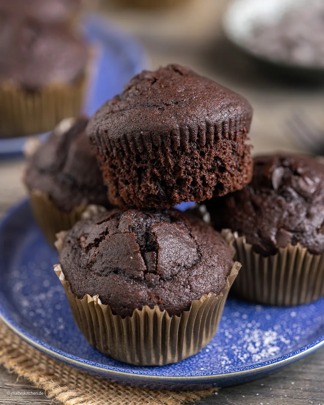 Saftige Schokomuffins