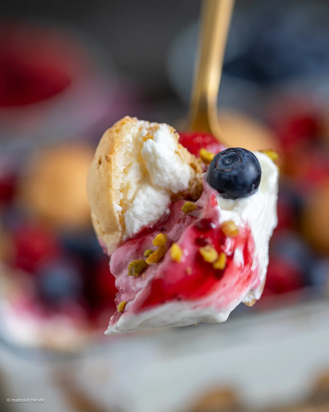 Schnelles Windbeutel Dessert.