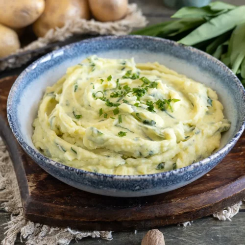 Kartoffelbrei mit Bärlauch!