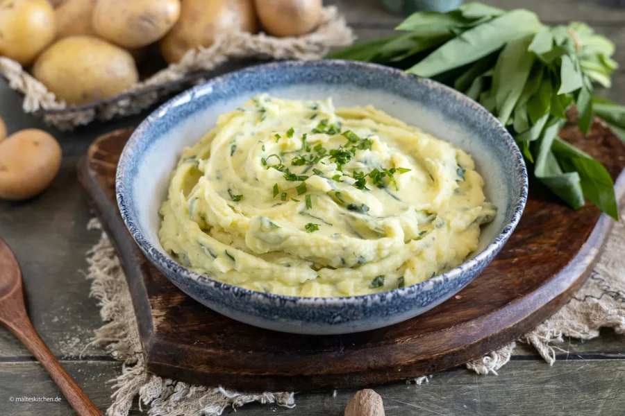 Kartoffelbrei mit Bärlauch!