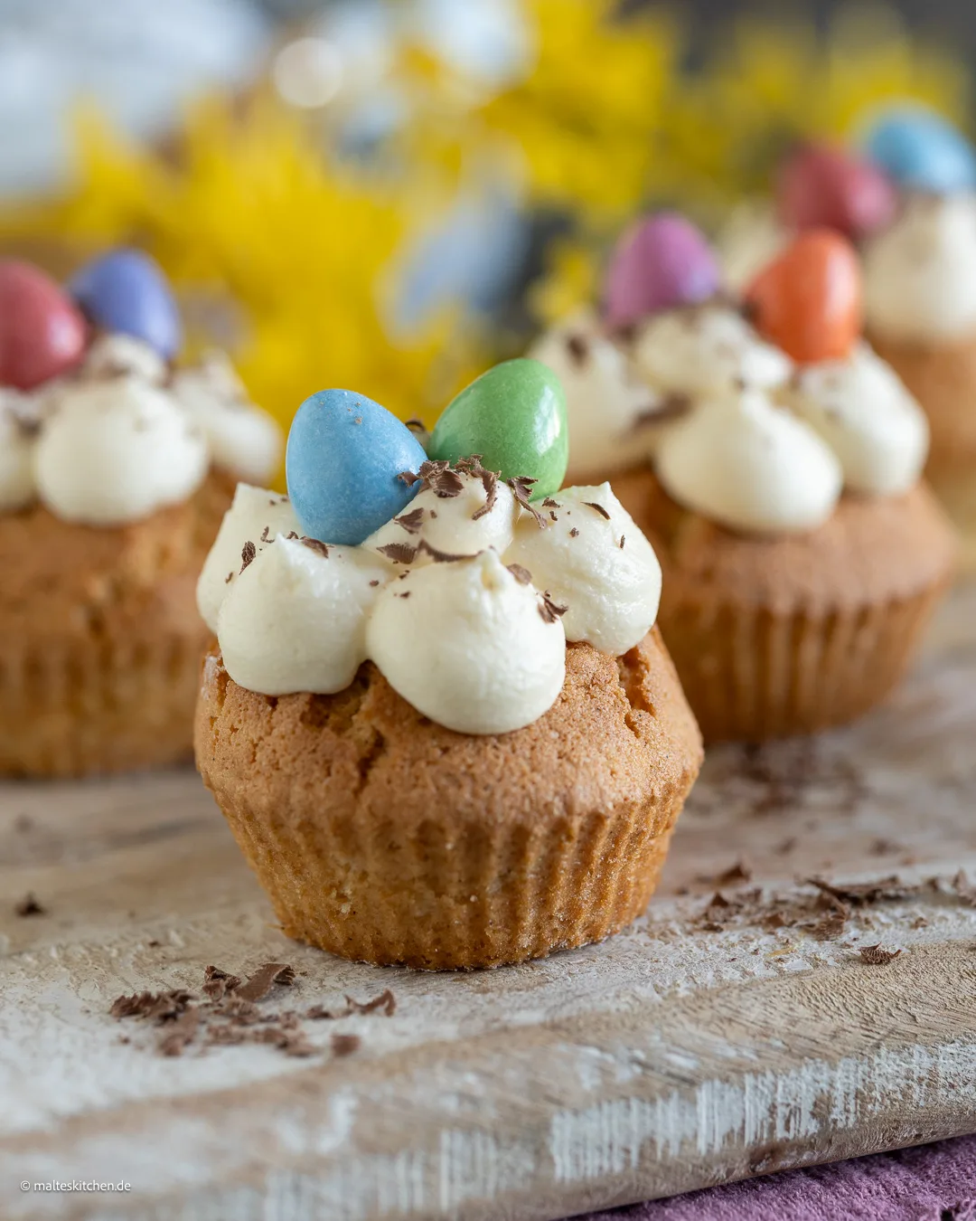 Eierlikör-Muffins aus der Heißluftfritteuse.