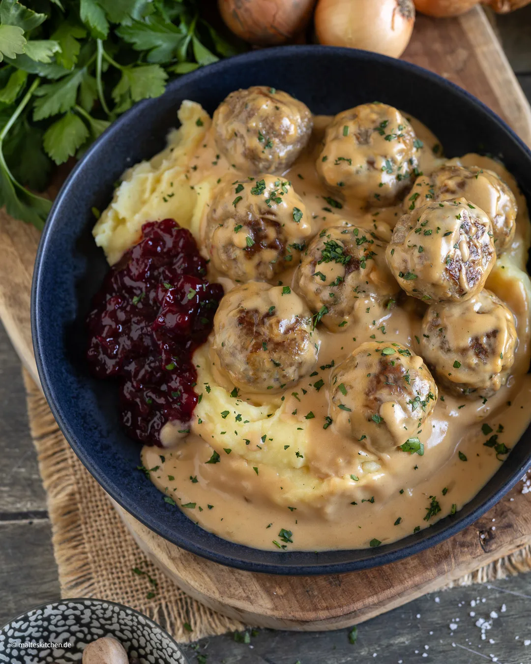 Köttbullar von IKEA selbstgemacht.