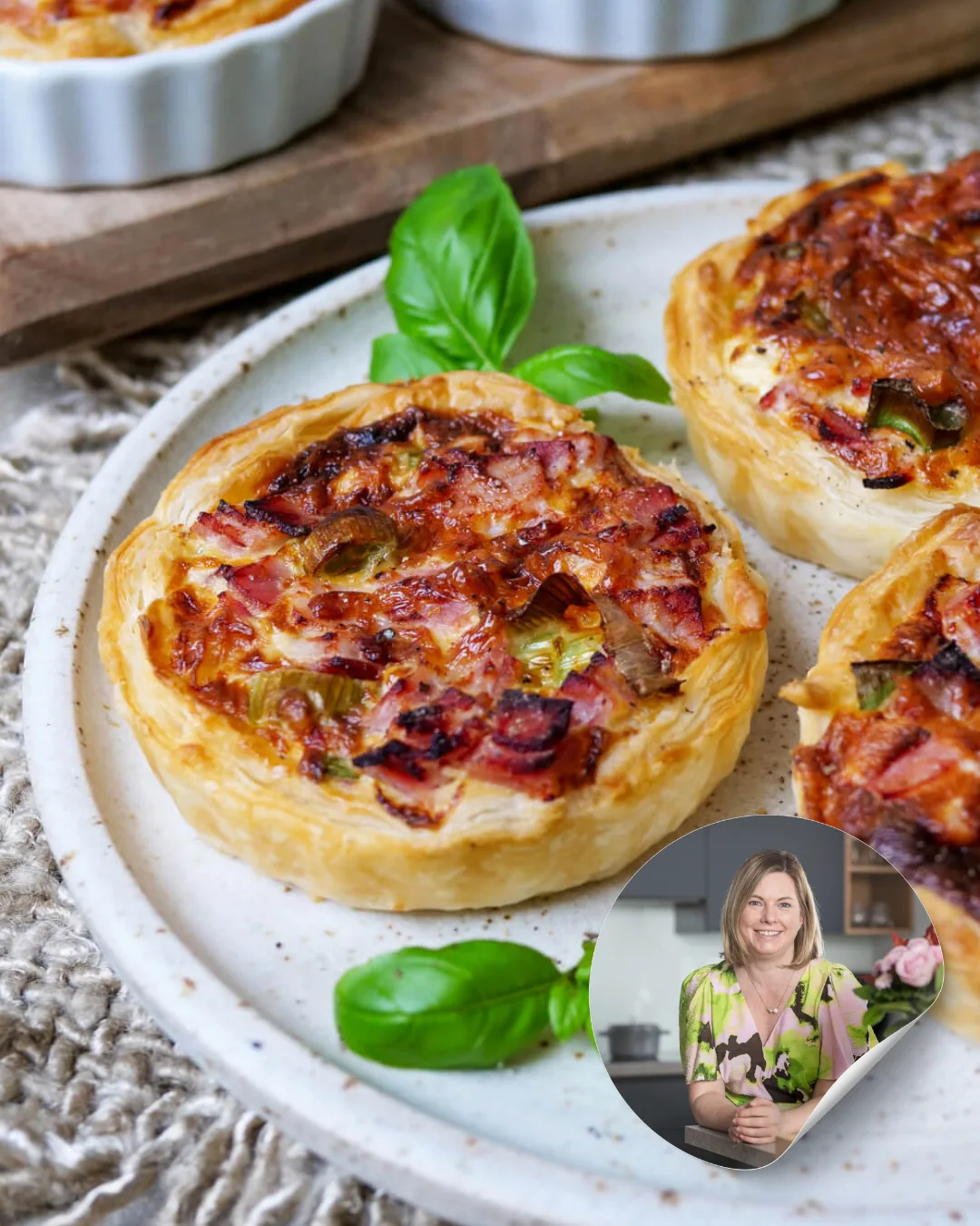 Mini-Quiches aus der Heißluftfritteuse.