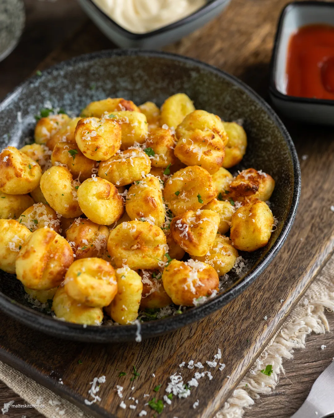 Gnocchi mit Parmesan aus dem Airfryer