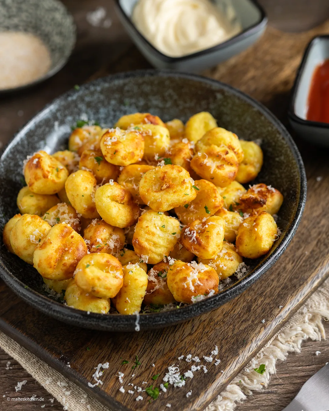 Knusprige Gnocchi aus der Heißluftfritteuse