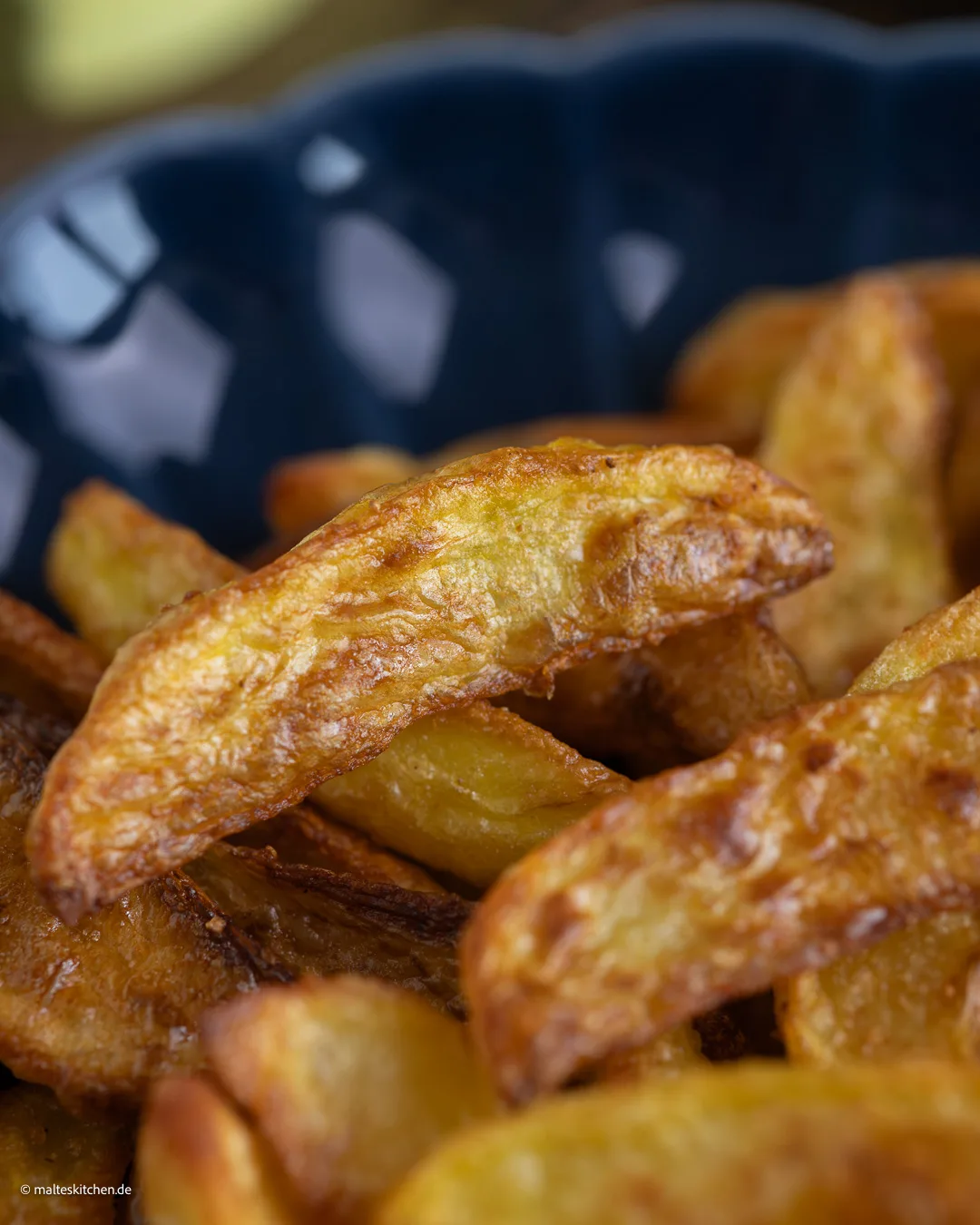 Kartoffelecken aus dem Airfryer.