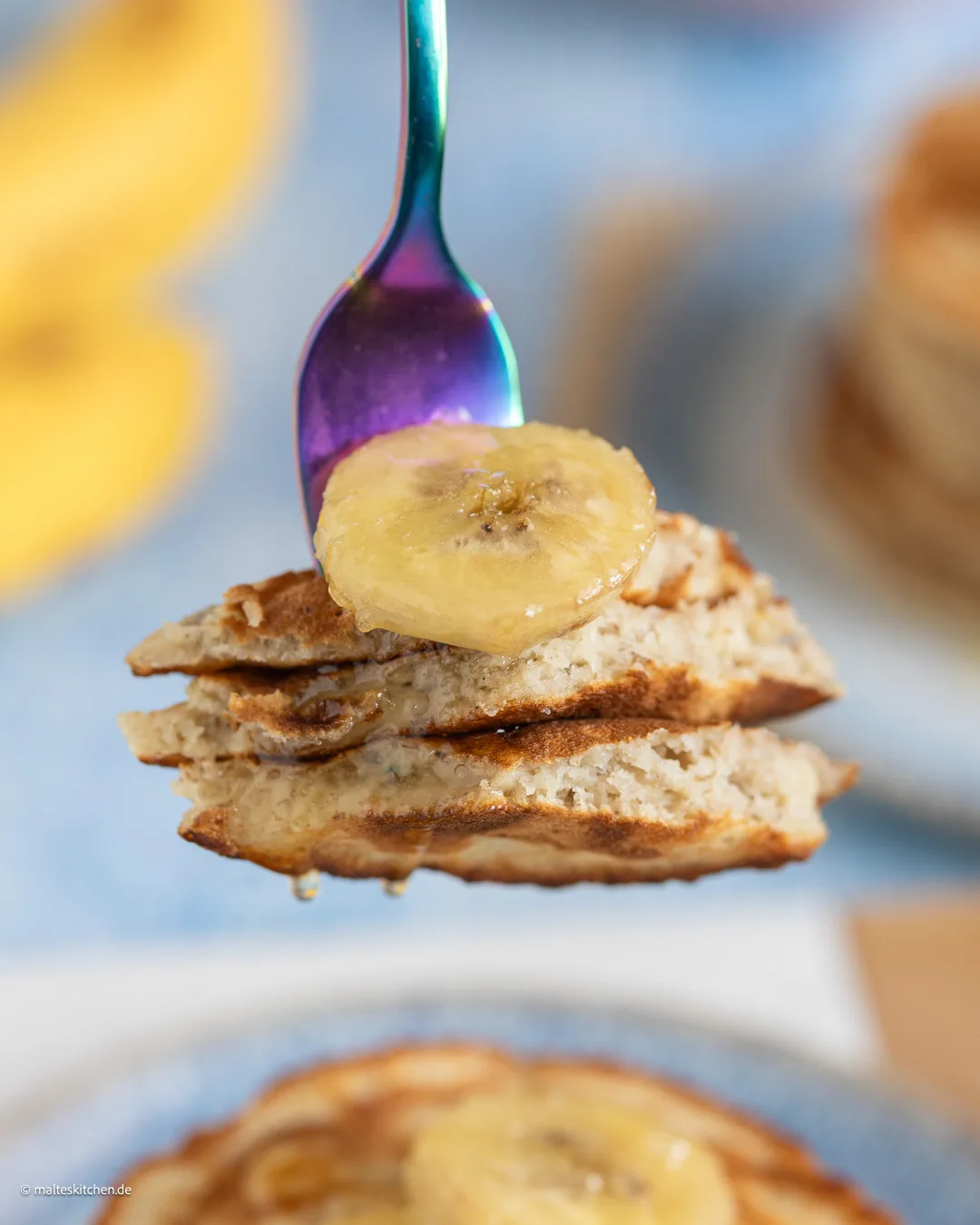 Saftige Pancakes mit Banane