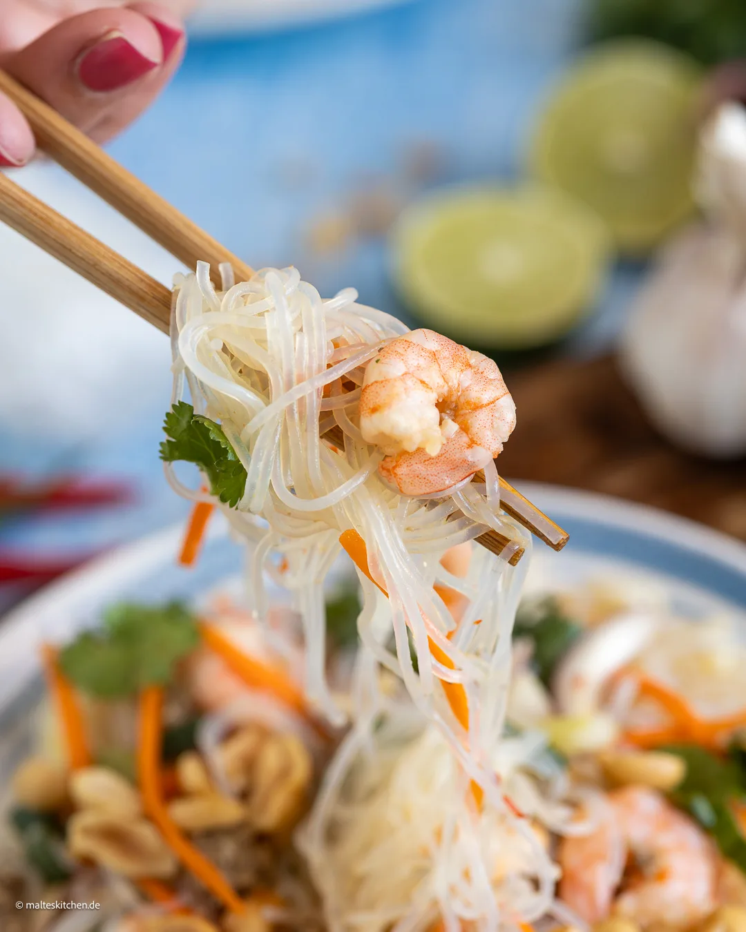 Leckerer Glasnudelsalat thailändische Art!