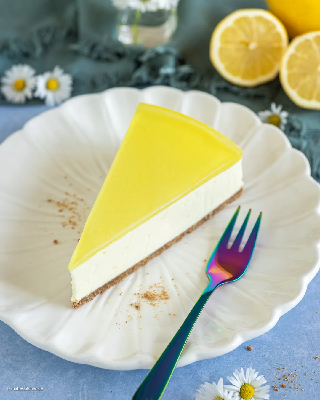 Cremige Frischkäse Torte mit Götterspeise