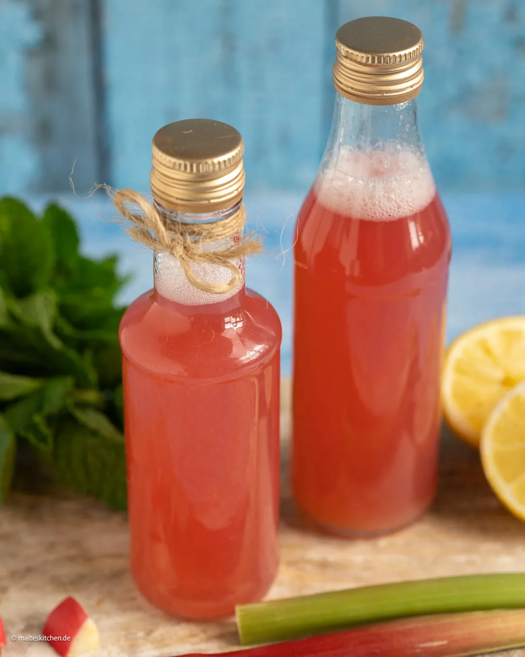 Sirup aus Rhabarber.