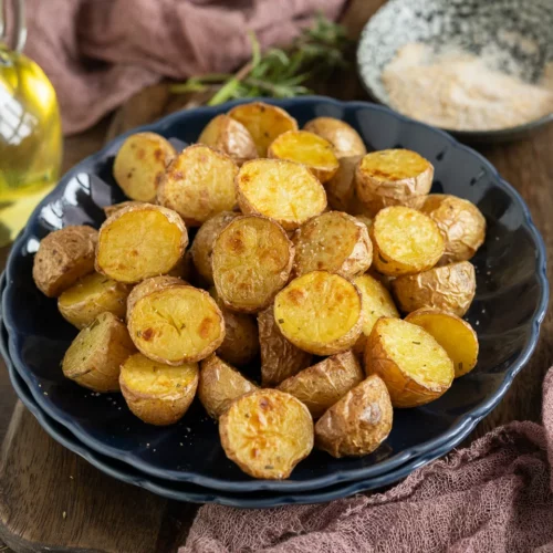 Rosmarinkartoffeln aus der Heißluftfritteuse.